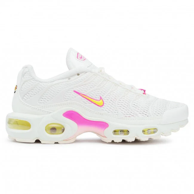 Nike Air Max Plus Sneakers in Sail/Opti Yellow/Digital Pink