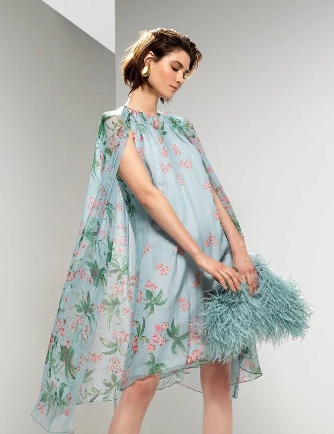 Natan Couture Georgia Dress in Blush Pink