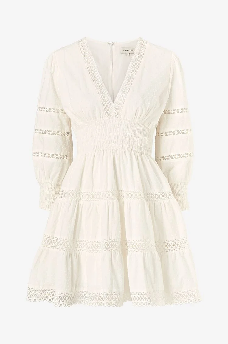 By Malina Inez Dress in White