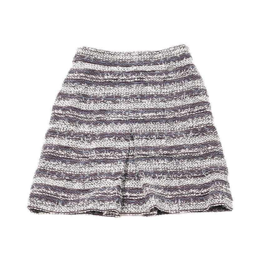 Chanel Tweed Stripe Skirt.jpg