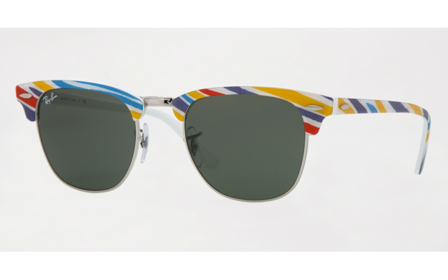 Ray-Ban Clubmaster Classic Sunglasses in Candy Stripe