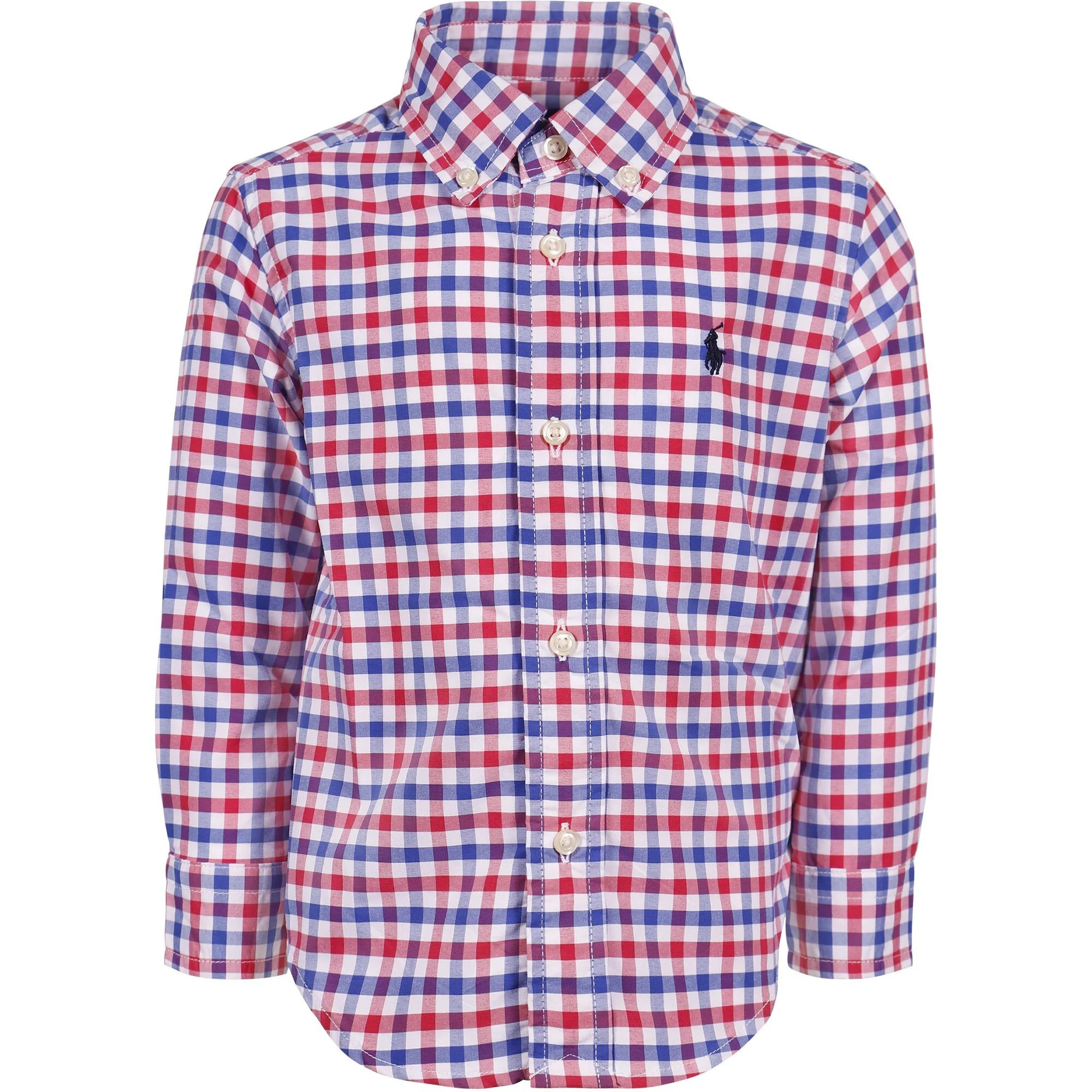 Ralph Lauren Boys Checked Shirt in Blue &amp; Red