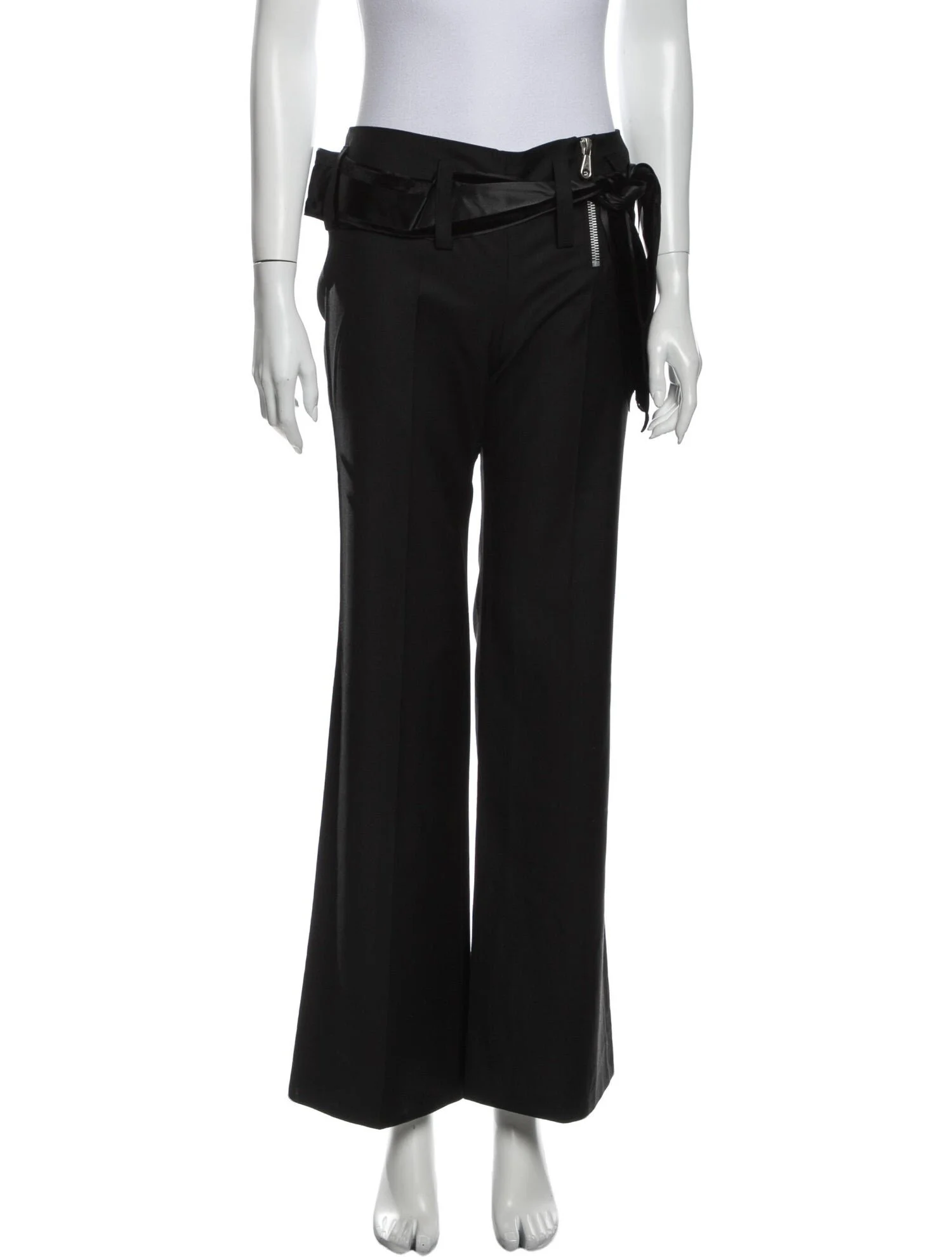 Chloé Zip Detail Wide Leg Trousers