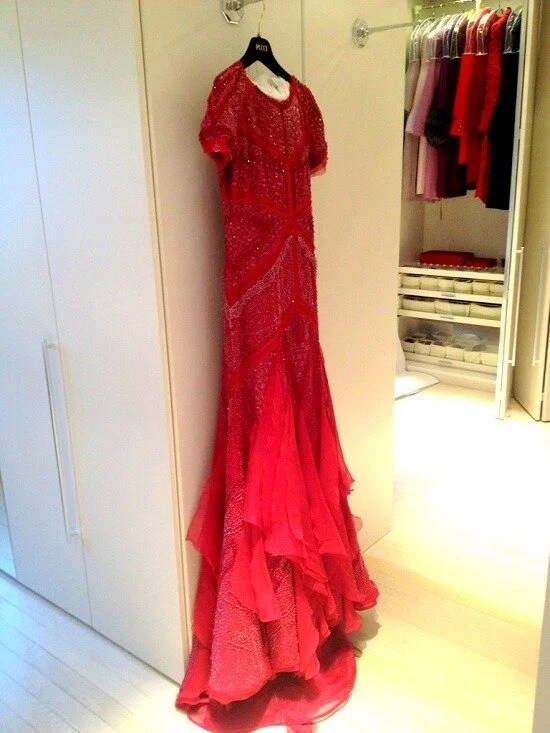 Emilio Pucci Beaded Organza Gown in Pink