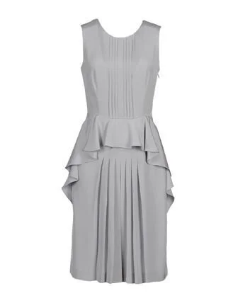 Prada Long Sleeve Cascading Ruffles Dress in White