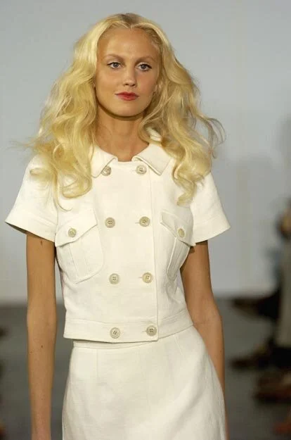 Derek Lam Double Breasted Crop Jacket in White