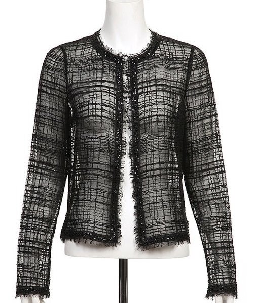 Chanel Boxy Wool Check Jacket — UFO No More