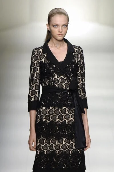 La Perla Lace Eyelet Coat in Black