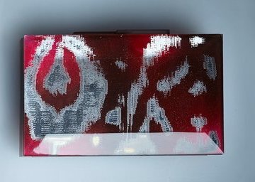 Rauwolf Ikat Red Clutch