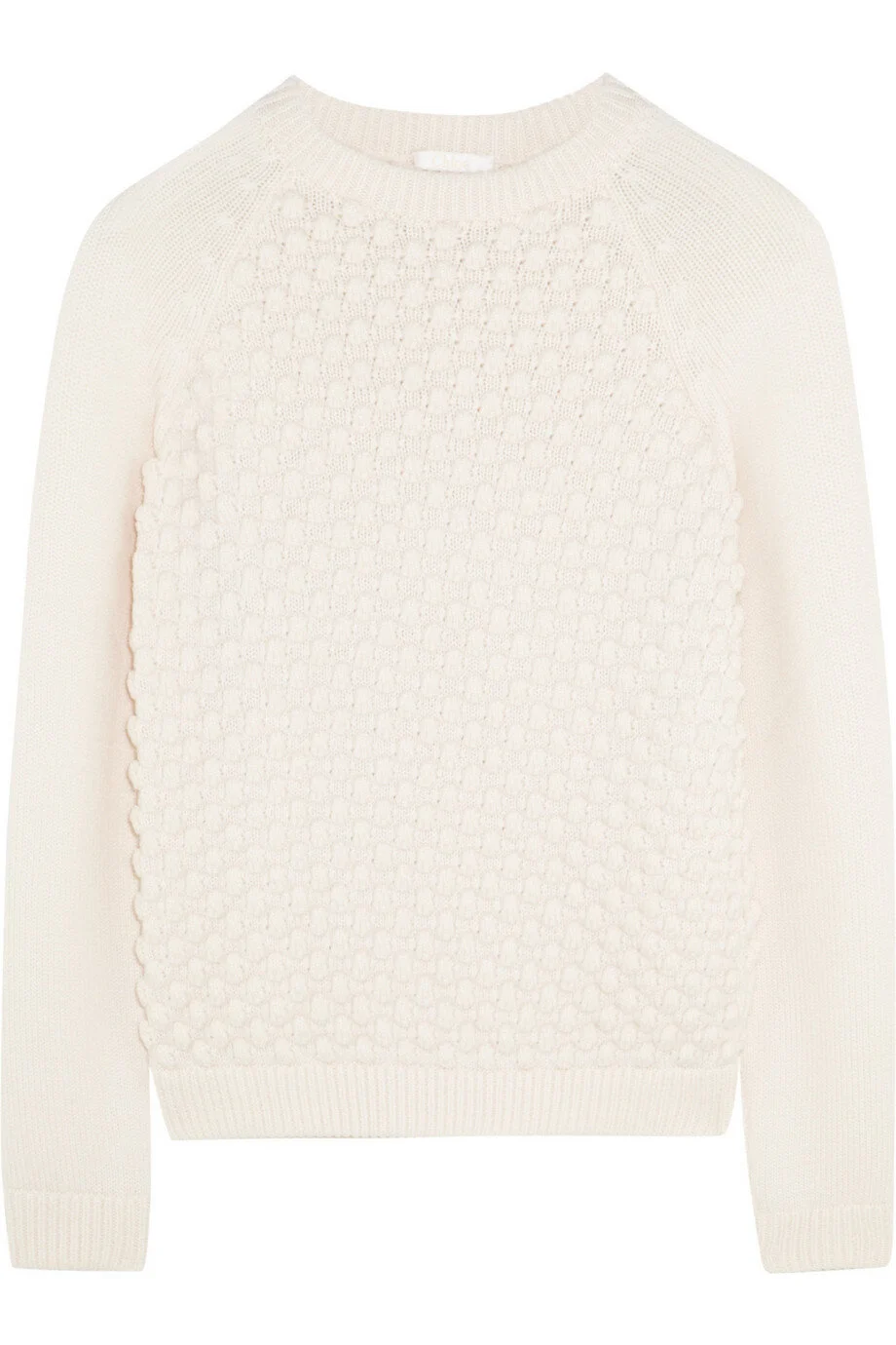 Chloé Bobble-Knit Wool Sweater in Navy