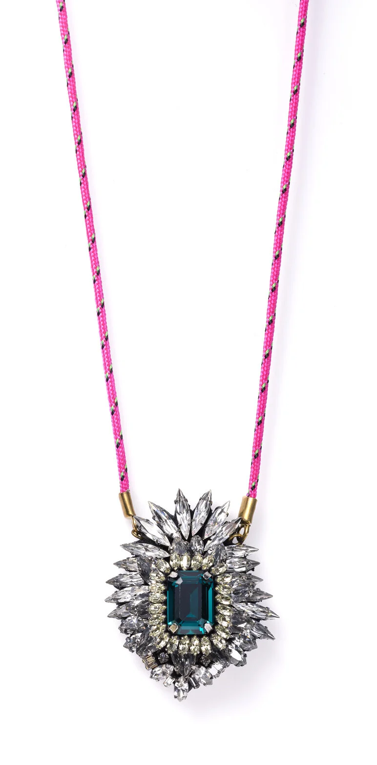 Shourouk Leitmotiv Yildiz Emerald Necklace 