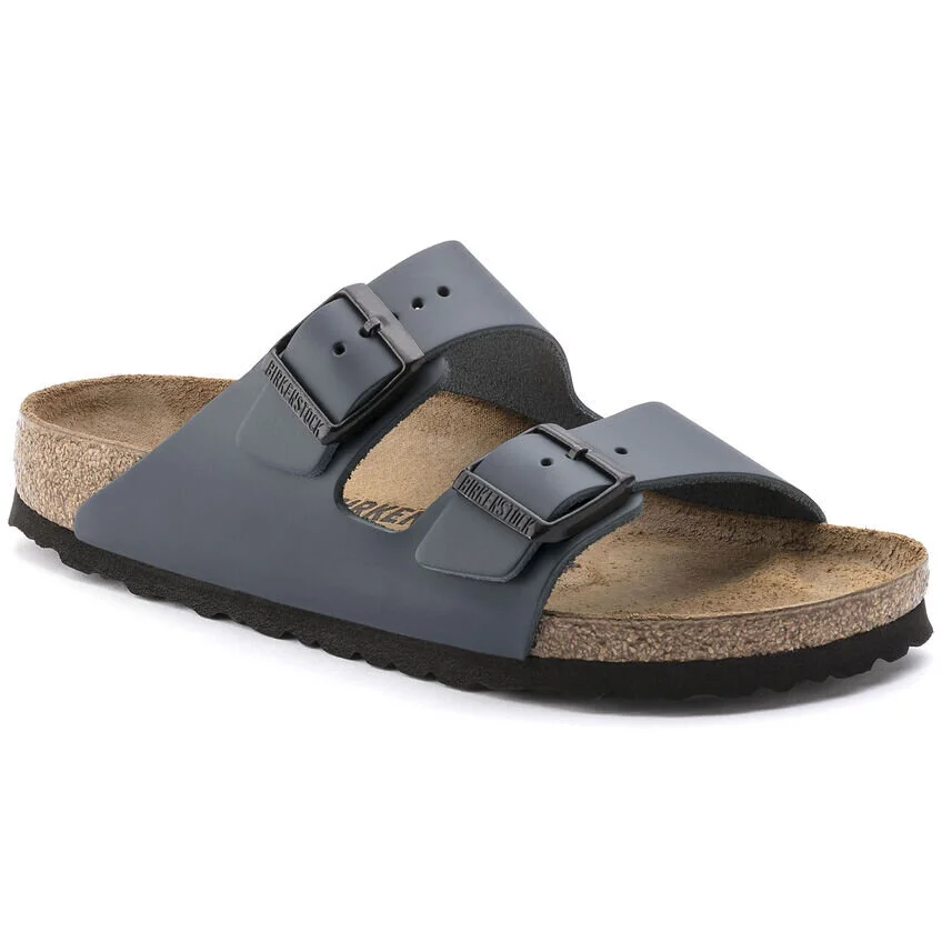 Birkenstock Arizona Sandals in Blue Leather