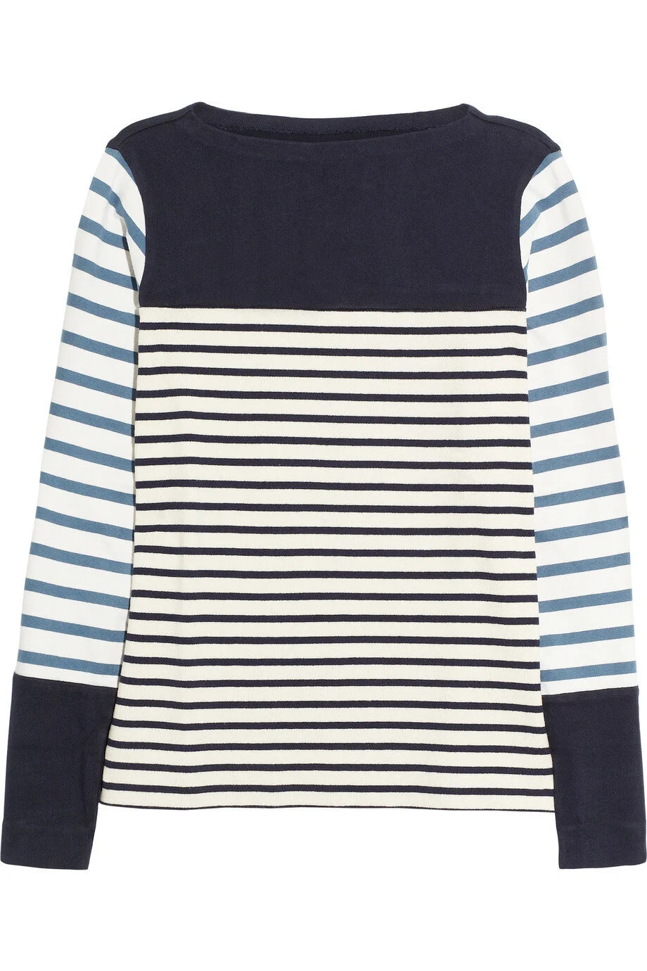 M.i.h. Jeans Longwood Striped Cotton Top in Navy