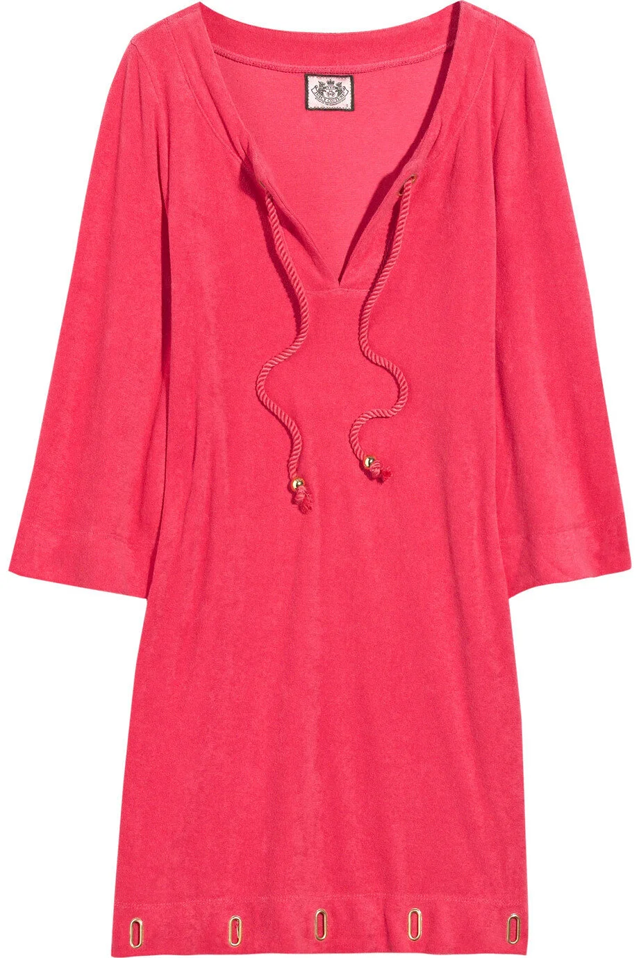 Juicy Couture Cotton-Terry Mini Dress in White