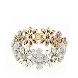 J.Crew Coated Stone Striped Bracelet