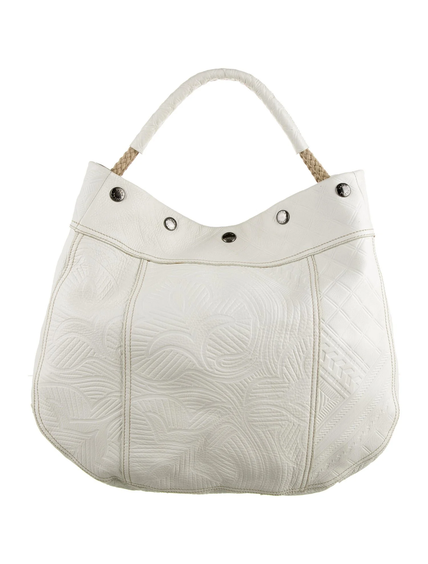 Prada Soft Summer Hobo Bag in White