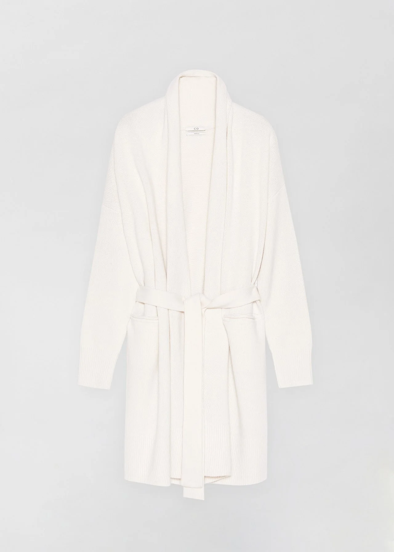 shawl collar cashmere cardigan