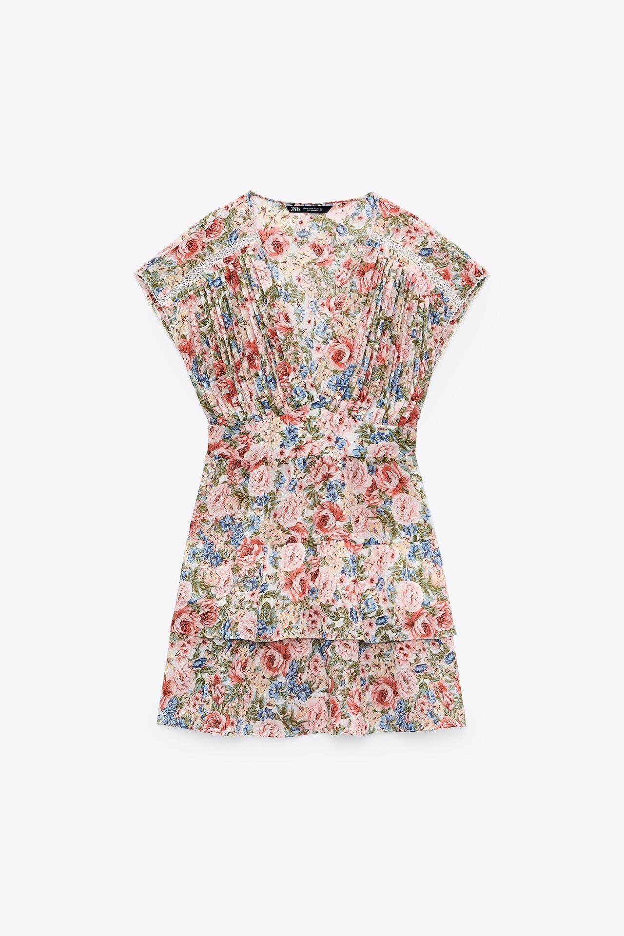 Zara Floral Print Mini Dress in ...