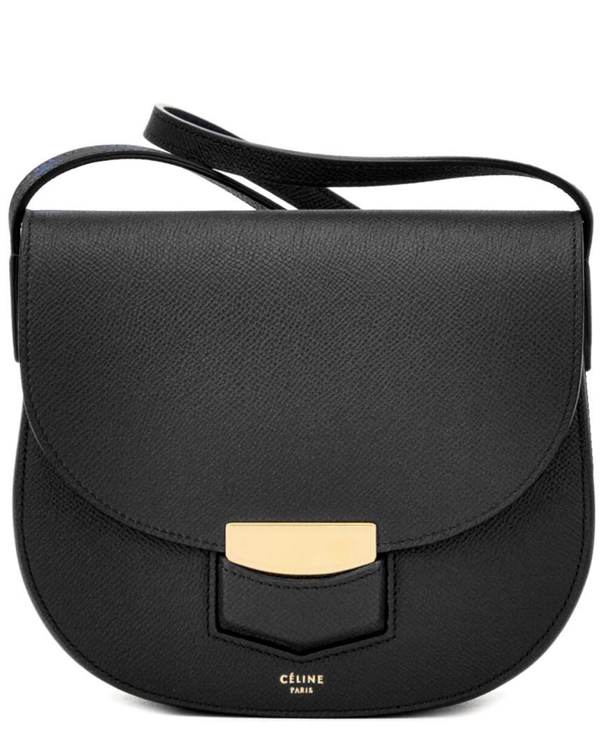 CELINE Small Trotteur Bag in Black