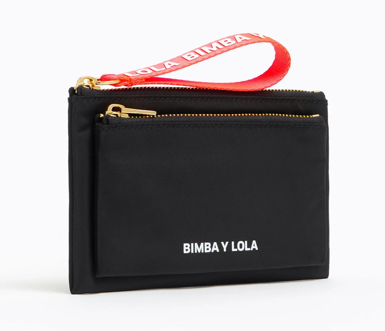 Bimba y Lola Nylon Double Wallet Clutch