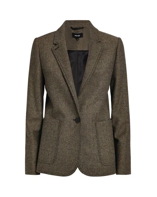 Me + Em Italian Herringbone Boyfriend Blazer