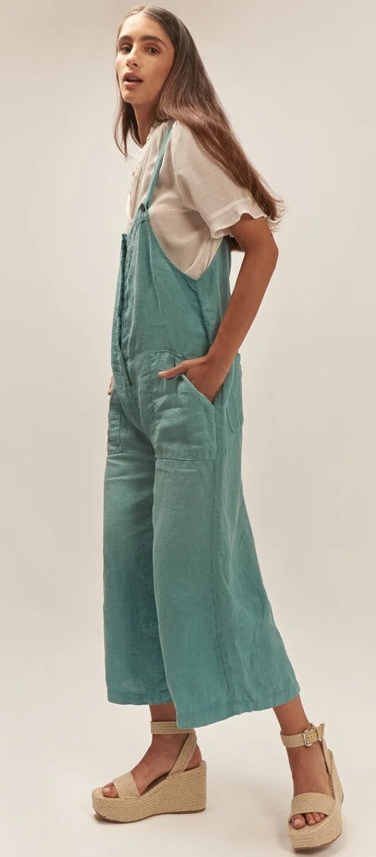 Designers Society Monarda Overall in Green Water