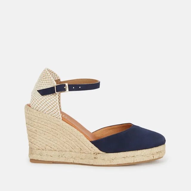 Minelli Rayana Espadrilles Wedges in Navy — UFO No More