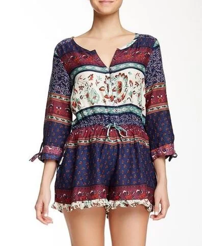 Roxy Midnight Edge Printed Romper