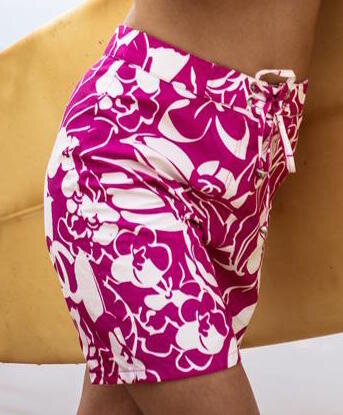 Chanel Printed Bermuda Shorts in Pink:White.jpg