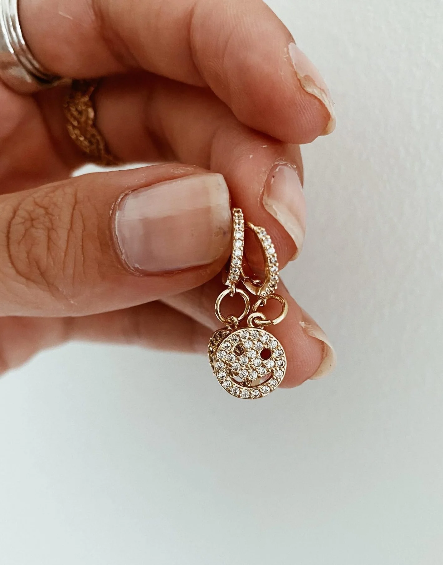 Home Made By Em Smiley Face Earrings