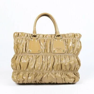 Prada Vernice Gaufre Satchel Bag