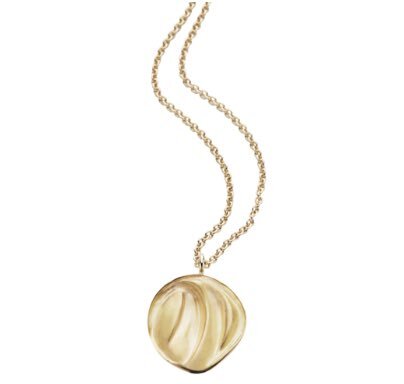 Rebekka Notkin Carved Necklace in Gold