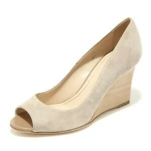 Tod's Zeppa Decollete Wedges in Beige Suede