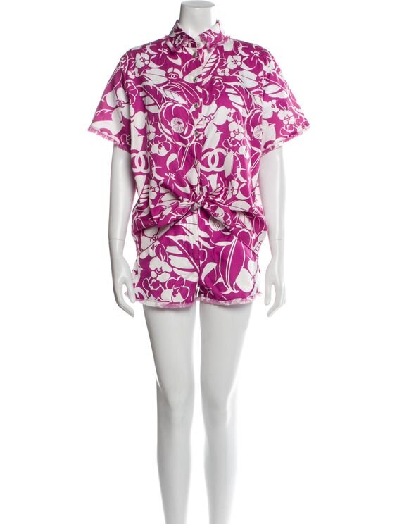 Chanel Printed Shirt in Pink:White.jpg
