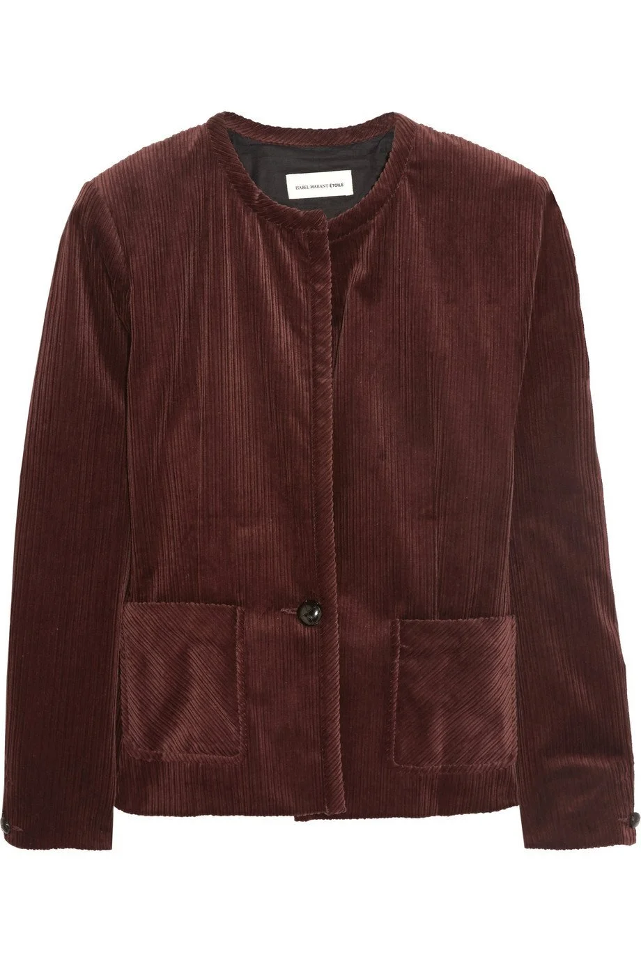 Étoile Isabel Marant Corduroy Jacket in Burgundy