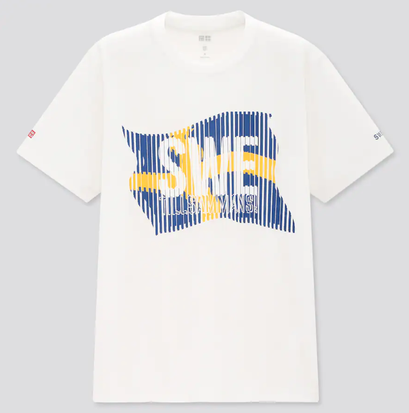 Uniqlo Sweden Graphic Print T-Shirt in White — UFO No More