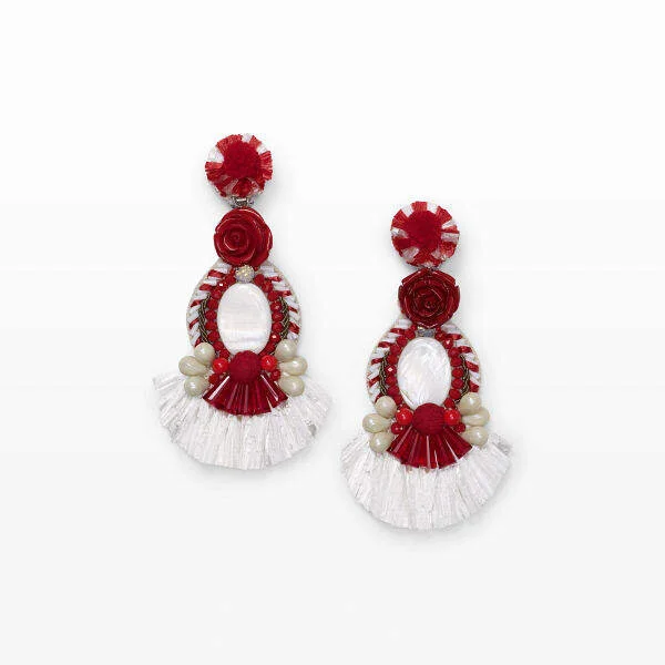 Ranjana Khan Rose Earrings
