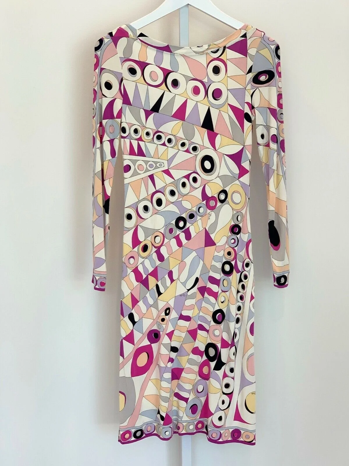 Emilio Pucci Multicolor Print Scoop Back Dress