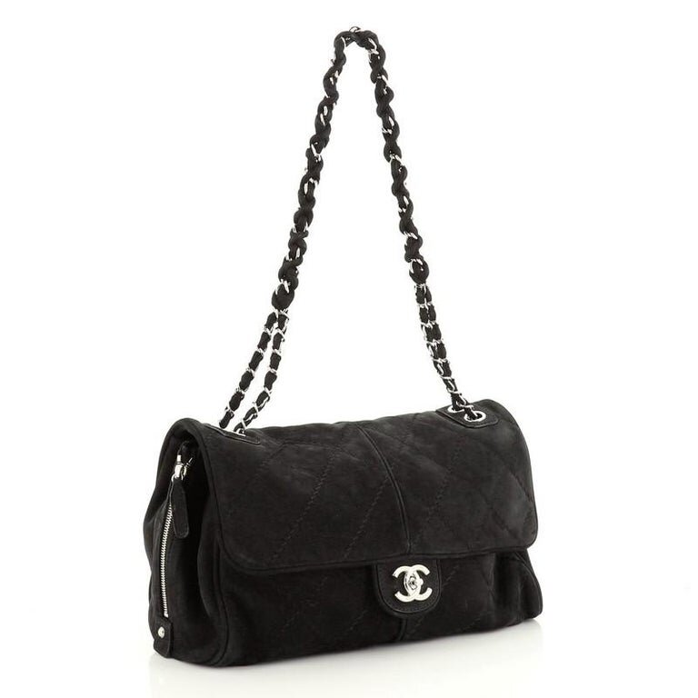 Chanel Ultimate Stitch Side Zip Flap Bag in Black.jpg