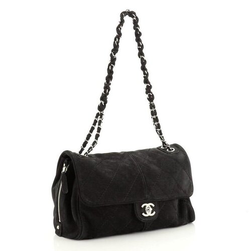 Chanel Ultimate Stitch Side Zip Flap Bag in Black — UFO No More