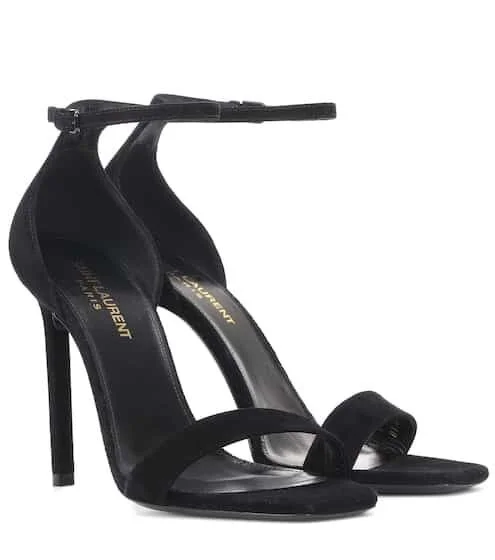 ysl amber sandals in patent leather