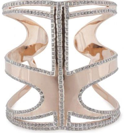 Simone I. Smith Infinite Love Cuff with Diamond Embellishments