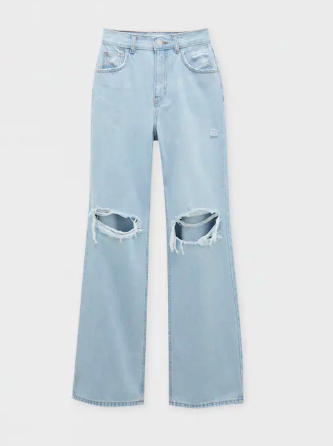 High-waist jeggings - PULL&BEAR