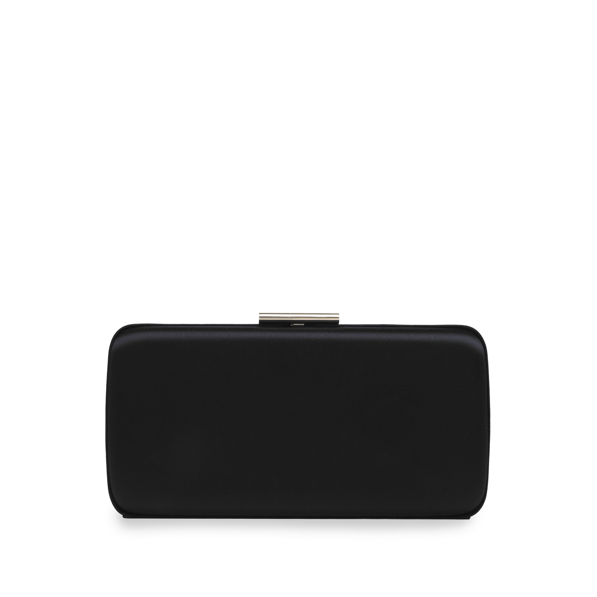 Gianvito Rossi Bella Clutch in Black Satin