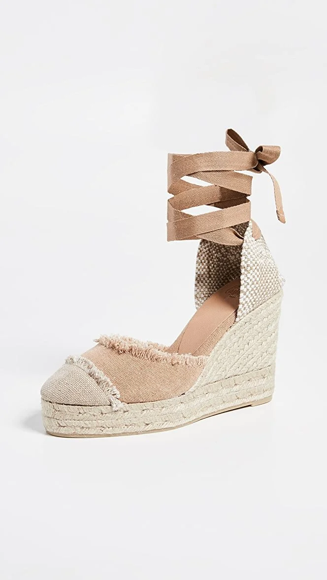 castaner pink wedges