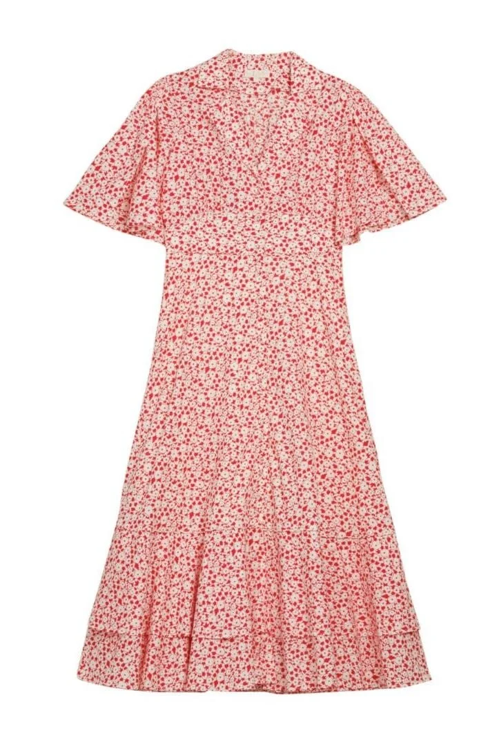 ByTiMo Cotton Kitchen Dress in Red