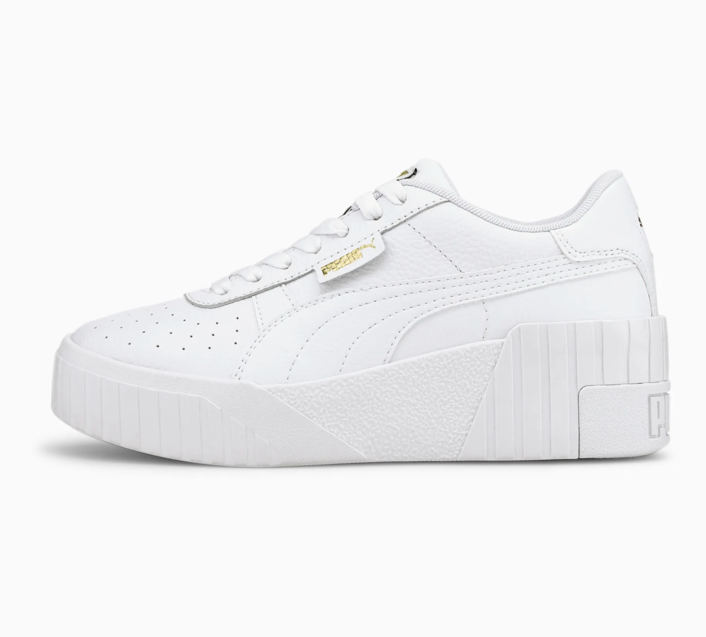 Puma Cali Wedge Sneakers in White — UFO No More