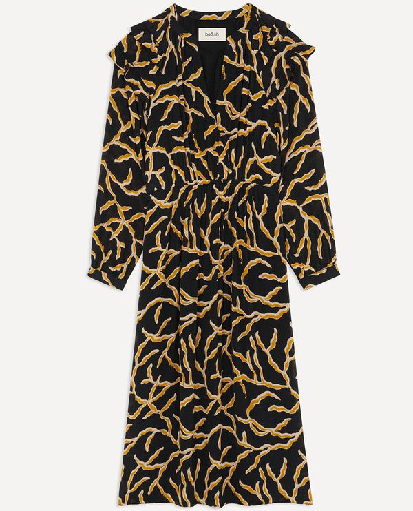 Ba&Sh Candice Printed Dress in Black