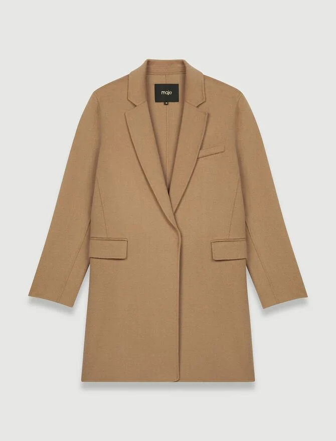 Maje Galami Coat in Camel