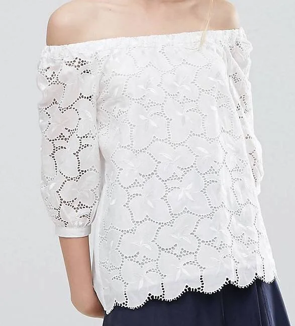 Max &amp; Co. Delta Off Shoulder Top in White